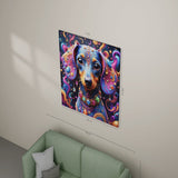 Fargerik dachs lerretsbilde canvas