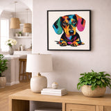 Moderne dachshund veggkunst til stue