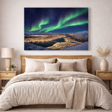 Nordlys over Tromsø bilde i soverom 150x100 cm