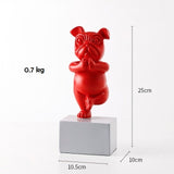 bulldog statue interiør