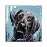 LABRADOR FARGERIK maleri bilde kanvas canva fargeriket