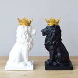 løve statue på hylle