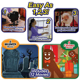 Prosjektor for Jul og Halloween med filmsnutter Julepynt Halloween pynt