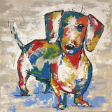 moderne dachshund kunstbilde